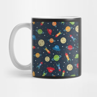 Rockets Planets and Stars Mug